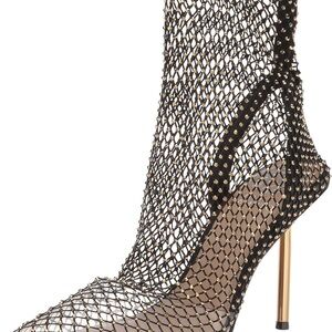 Vince Camuto Women's Footwear Kiskia Crystal Mesh Bootie Ankle Boot
